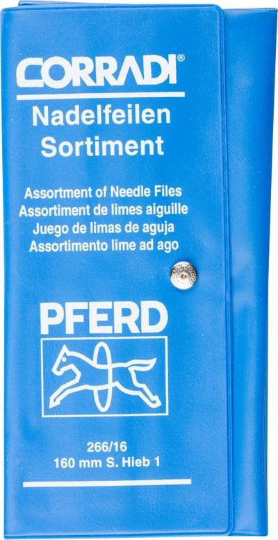 PFERD TOOLS 12314082 CORRADI-Nadelfeilen-Set Schweizer Hieb 1 in PVC-Rolltasche Länge 160 mm 1 St.