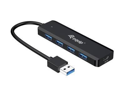 Equip 128959 USB-Hub 5 Port USB-A USB 3.0 5 GBit/s mit USB-C® Stecker Schwarz Hub + USB-C-adapter