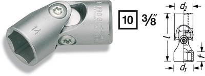 Hazet Gelenk-Steckschlüsseleinsatz 3/8" (10 mm) 880G-15
