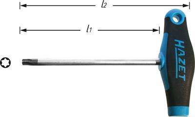 Hazet neu Werkstatt Torx-Schraubendreher Größe (Schraubendreher) T 25 Klingenlänge: 110 mm 1 St.