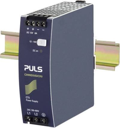 PULS CT5.121 Hutschienen-Netzteil (DIN-Rail) 12 V/DC 8 A 96 W Anzahl Ausgänge:1 x Inhalt 1 St.