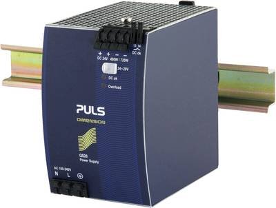 PULS QS20.241 Hutschienen-Netzteil (DIN-Rail) 24 V/DC 20 A 480 W Anzahl Ausgänge:1 x Inhalt 1 St.