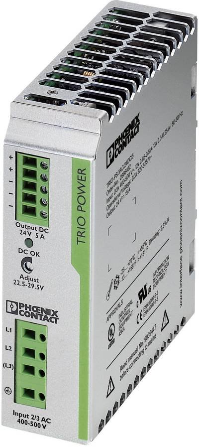 Phoenix Contact 2866462 Hutschienen-Netzteil (DIN-Rail) 24 V/DC 5 A 120 W Anzahl Ausgänge:1 x Inhalt 1 St.