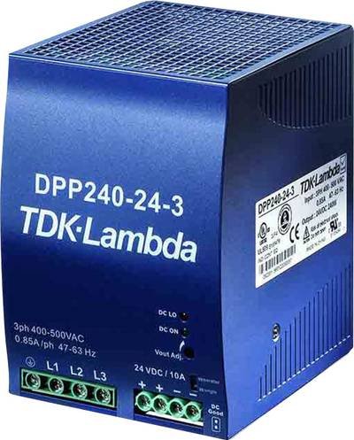 TDK-Lambda DPP240-24-3 Hutschienen-Netzteil (DIN-Rail) 24 V/DC 10 A 240 W Anzahl Ausgänge:1 x Inhalt 1 St.