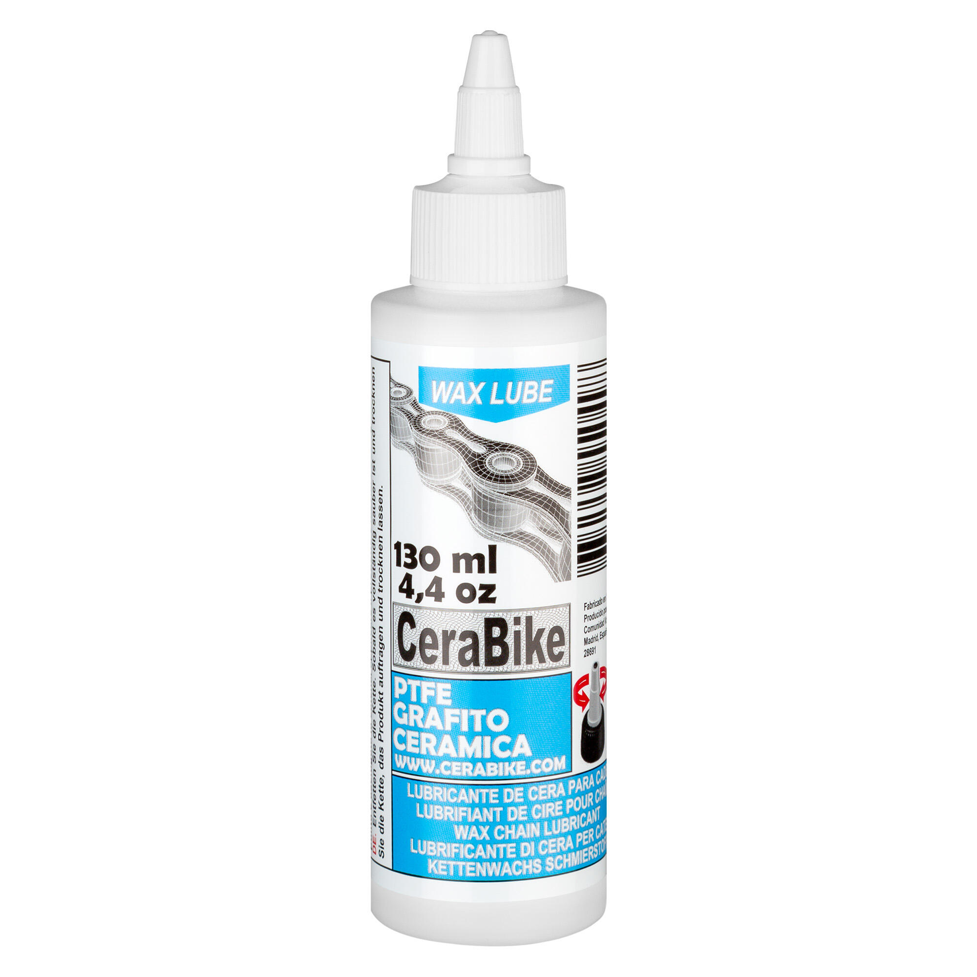CERABIKE Lubricante base de cera para cadena de bicicleta Cerabike 130ml