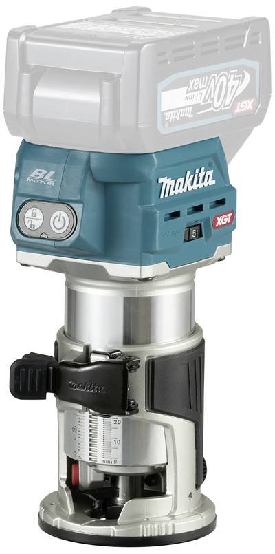 Makita Akku-Multifunktionsfräse RT001GZ10 Makita RT001GZ10 - Renovierungsfräse - schnurlos mit Zubehör, ohne Akku, ohne