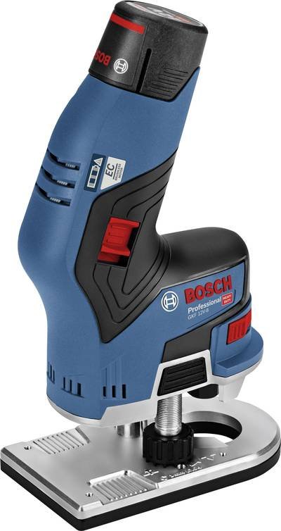 Bosch Professional Akku-Kantenfräse 06016B0000 GKF 12V-8 inkl. 2. Akku, inkl. Koffer
