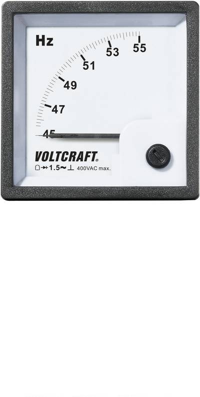 VOLTCRAFT AM-72X72/50HZ AM-72X72/50HZ Analog-Einbaumessgerät AM-72X72/50HZ 45 - 55 Hz Drehspule