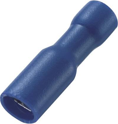 TRU COMPONENTS 1583186 Rundsteckhülse 1.50 mm² 2.50 mm² Stift-Ø: 5 mm Teilisoliert Blau 1 St.