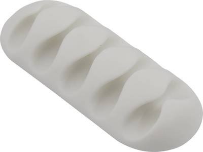 TRU COMPONENTS Kabelhalter selbstklebend TC-6646548 Bündel-Ø-Bereich 8 mm (max) Grau 1 St.