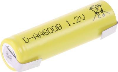 Mexcel -AA800B Spezial-Akku Mignon (AA) U-Lötfahne, Flat-Top NiCd 1.2 V 800 mAh 1 St.
