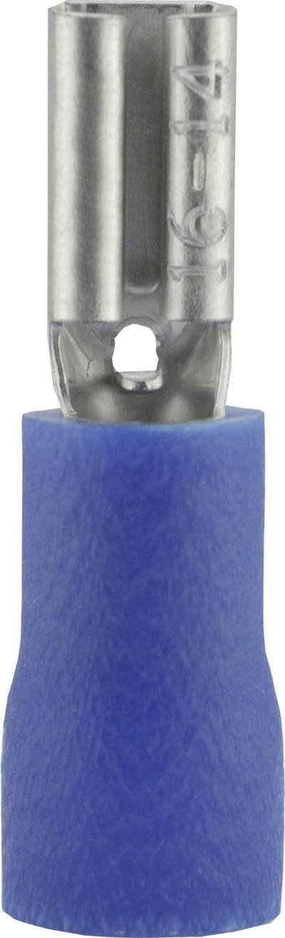Vogt Verbindungstechnik 389905S Flachsteckhülse Steckbreite: 2.8 mm Steckdicke: 0.5 mm 180 ° Teilisoliert Blau 1 St.