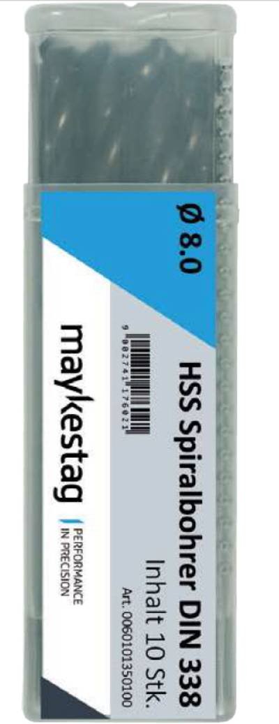 Alpen 0060100120100 HSS Spiralbohrer 1.2 mm Gesamtlänge 38 mm DIN 338 10 St.