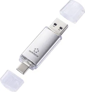 Renkforce RF-USBOS-220 USB-Stick 32 GB Silber RF-6684362 USB-A, USB-C®