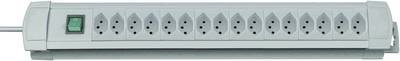 Brennenstuhl 6552026 Steckdosenleiste mit Schalter 16fach Lichtgrau CH-Stecker 1 St.