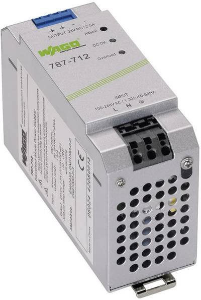 WAGO 787-712 Hutschienen-Netzteil (DIN-Rail) 24 V/DC 2.5 A 60 W Anzahl Ausgänge:1 x Inhalt 1 St.