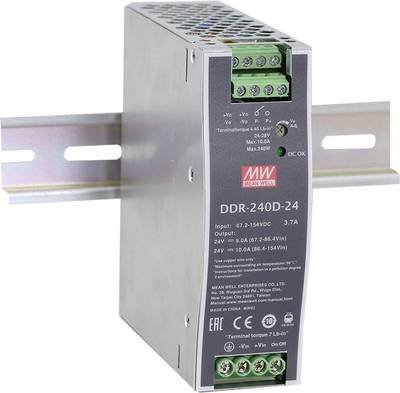 MEAN WELL DDR-240B-48 Hutschienen-DC/DC-Wandler (DIN-Rail) 48 V/DC 5 A 240 W Anzahl Ausgänge:1 x Inhalt 1 St.