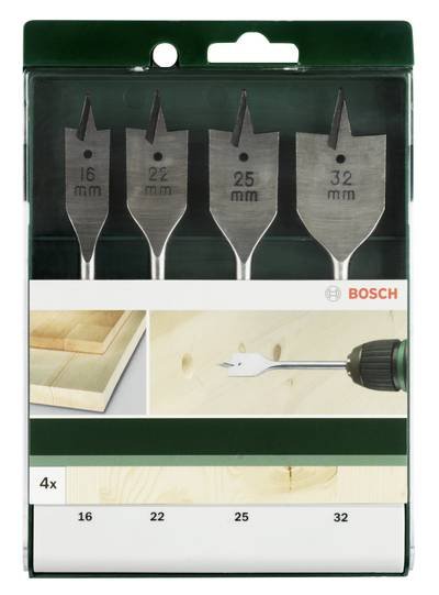 Bosch Accessories 2609255275 Holz-Fräsbohrer-Set 4teilig 16 mm, 22 mm, 25 mm, 32 mm Sechskantschaft 1 Set