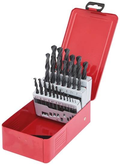 KS Tools 3301613 HSS-R Metall-Spiralbohrer-Set 1 mm, 1.5 mm, 2 mm, 2.5 mm, 3 mm, 3.5 mm, 4 mm, 4.5 mm, 5 mm, 5.5 mm, 6 m
