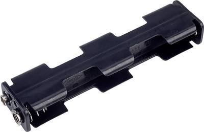 TRU COMPONENTS BH342-1B Batteriehalter 4x Mignon (AA) Druckknopfanschluss
