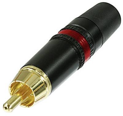 Rean AV NYS373-2 Cinch-Steckverbinder Stecker, gerade Polzahl: 2 Schwarz, Rot 1 St.