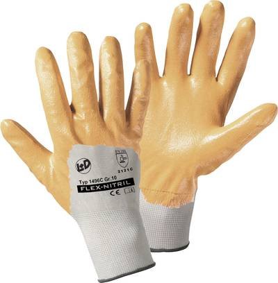 Leipold Doehle 1496C-XL Flex-Nitril Polyester Arbeitshandschuh Größe (Handschuhe): 10, XL EN 388 CAT II 1 Paar
