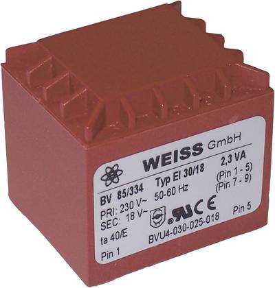 Weiss Elektrotechnik 85/332 Printtransformator 1 x 230 V 1 x 12 V/AC 2.30 VA 192 mA