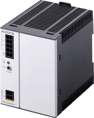 BLOCK PM-0124-040-1 Hutschienen-Netzteil (DIN-Rail) 24 V/DC 4 A 96 W Anzahl Ausgänge:1 x Inhalt 1 St.
