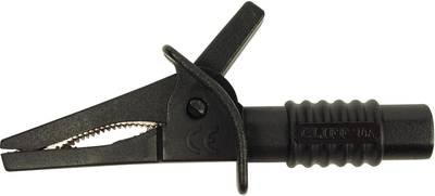 Cliff CRC/01 Sicherheits-Abgreifklemme Steckanschluss 4 mm CAT II 1000 V, CAT III 600 V Schwarz