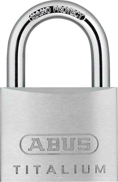Zylindervorhangschloss 64TI/50 Schlosskörper-B.50mm Titalium versch.-schl.ABUS