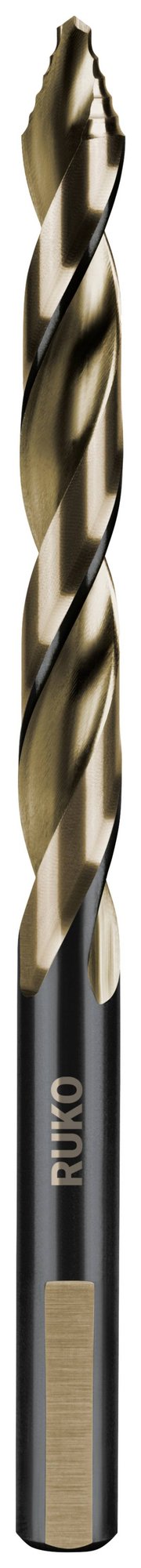 RUKO 259100E HSSE-Co 5 Metall-Spiralbohrer 10 mm Gesamtlänge 133 mm DIN 338 3-Flächenschaft 1 St.