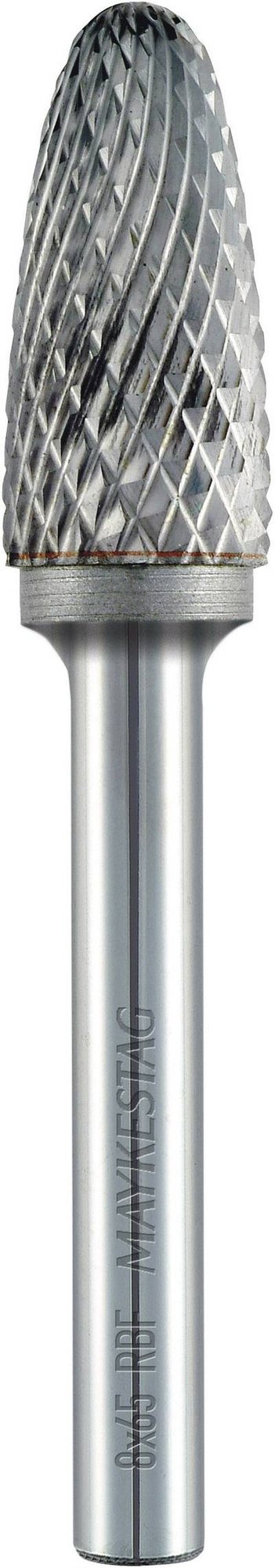 Alpen 788606106100 Frässtift Hartmetall Rundbogen Länge 50 mm Produktabmessung, Ø 6 mm Schaftdurchmesser 6 mm