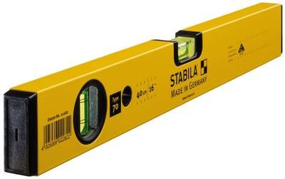 Wasserwaage 70 40cm Alu.gelb ± 0,5 mm/m STABILA