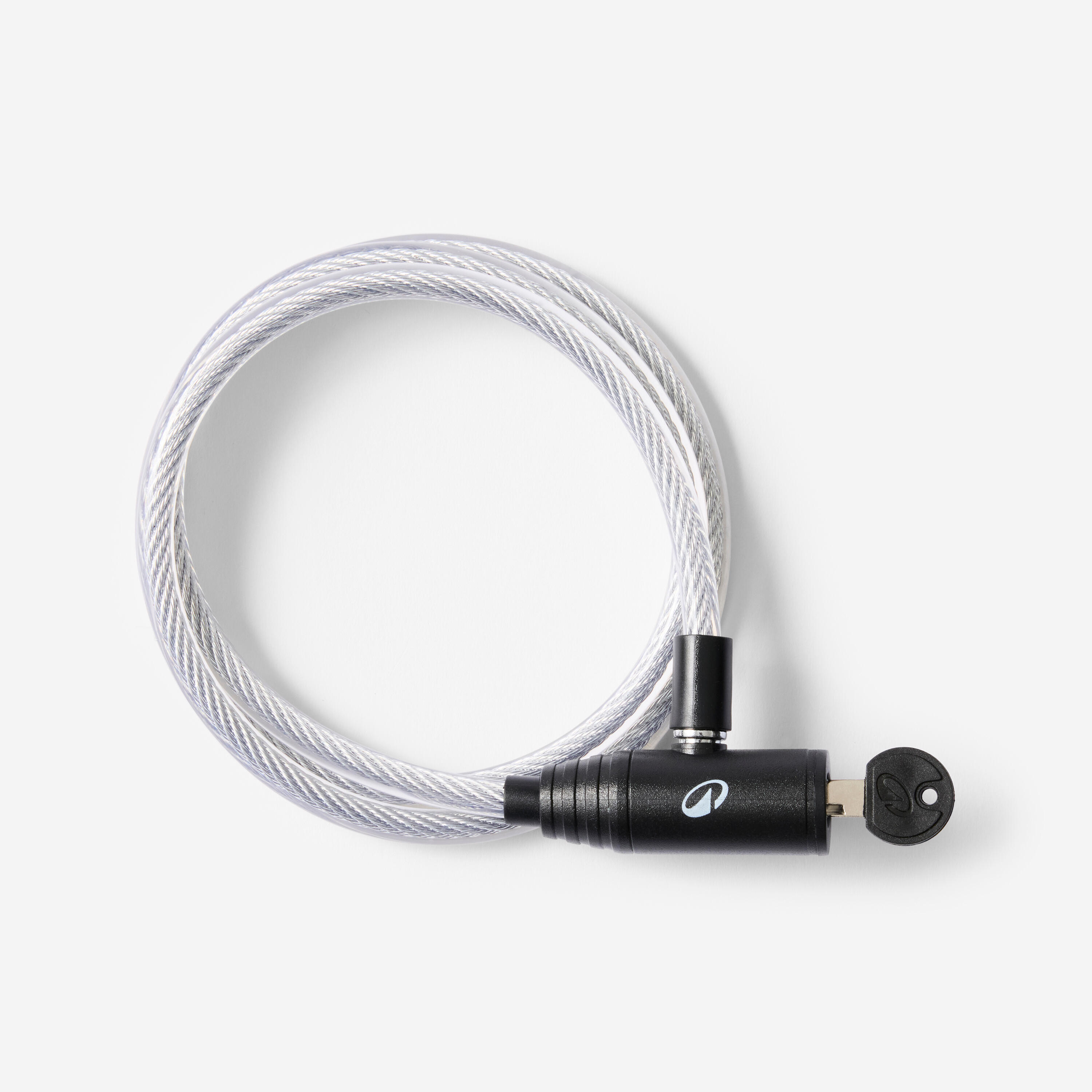 BTWIN Candado Accesorios Bicicleta 100 Gris Llave