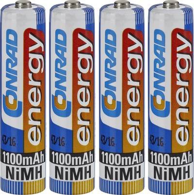 Conrad energy HR03 Micro (AAA)-Akku NiMH 1100 mAh 1.2 V 4 St.