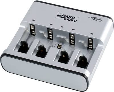Ansmann Photocam V Rundzellen-Ladegerät NiCd, NiMH Micro (AAA), Mignon (AA), Baby (C), Mono (D), 9 V Block