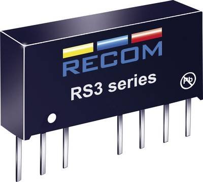 RECOM RS3-1205S DC/DC-Wandler, Print 12 V/DC 5 V/DC 600 mA 3 W Anzahl Ausgänge: 1 x Inhalt 1 St.