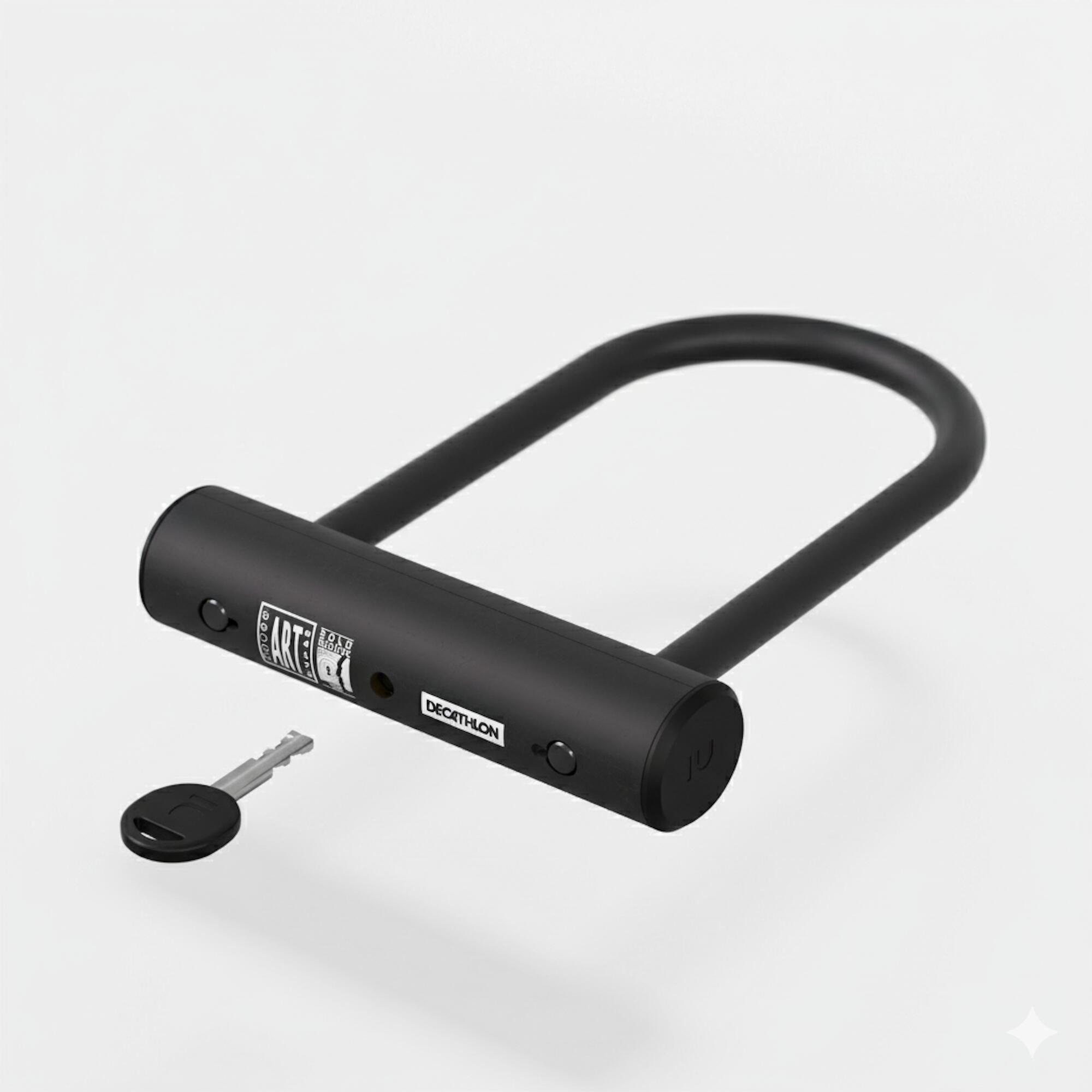DECATHLON Candado U Bici D 900 M Negro Alta Seguridad Certificado Art2