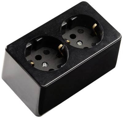 Martin Kaiser 715/sw Aufputz-Steckdose 1er Set IP20 Schwarz