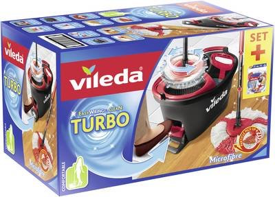 Vileda 158572 TURBO BOX inkl. TURBO REFILL MICROFIBRE 2in1 Ersatzkopf Wisch-Set 1 St.