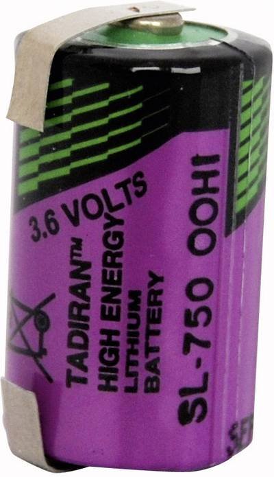 Tadiran Batteries SL 750 T Spezial-Batterie 1/2 AA U-Lötfahne Lithium 3.6 V 1100 mAh 1 St.