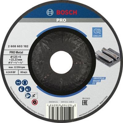 Bosch Accessories BOSCH - Schruppscheibe gekröpft Standard for Metal 125 mm 2608603182 Schruppscheibe gekröpft 125 mm 1