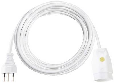 Brennenstuhl 1160162 Strom Verlängerungskabel 10 A Weiß 3 m H05VV-F 3G 1,0 mm²