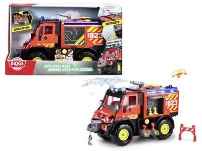 Dickie Toys Einsatzfahrzeug Modell Mercedes Benz Unimog U530 Fire Rescue Fertigmodell Einsatzfahrzeug Modell