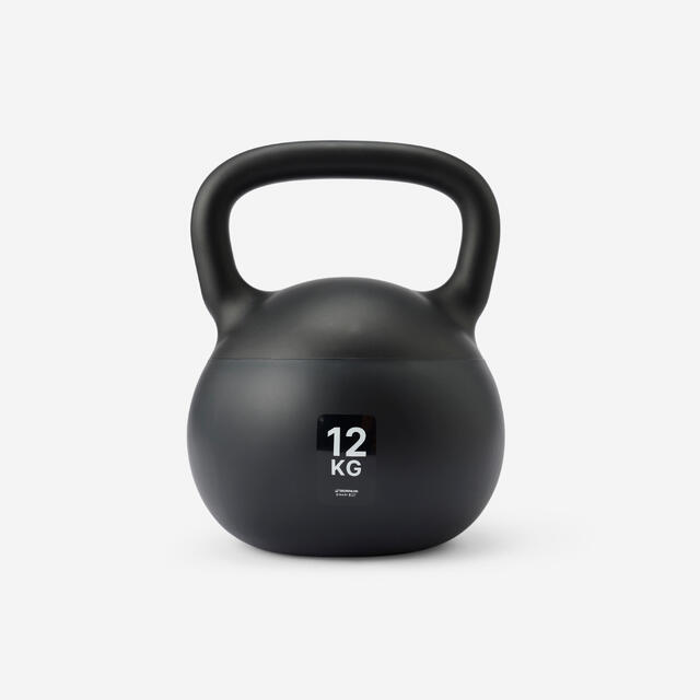 Kettlebell Pesa Rusa 12kg PVC Gris