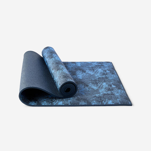 KIMJALY Esterilla de yoga Confort 173 cm x 61 cm x 8 mm azul oscuro