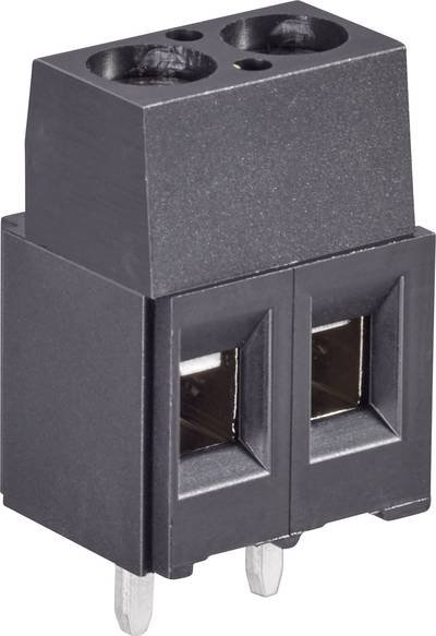 TE Connectivity 796949-2 Schraubklemmblock 3 mm² Polzahl 2 Schwarz 1 St.