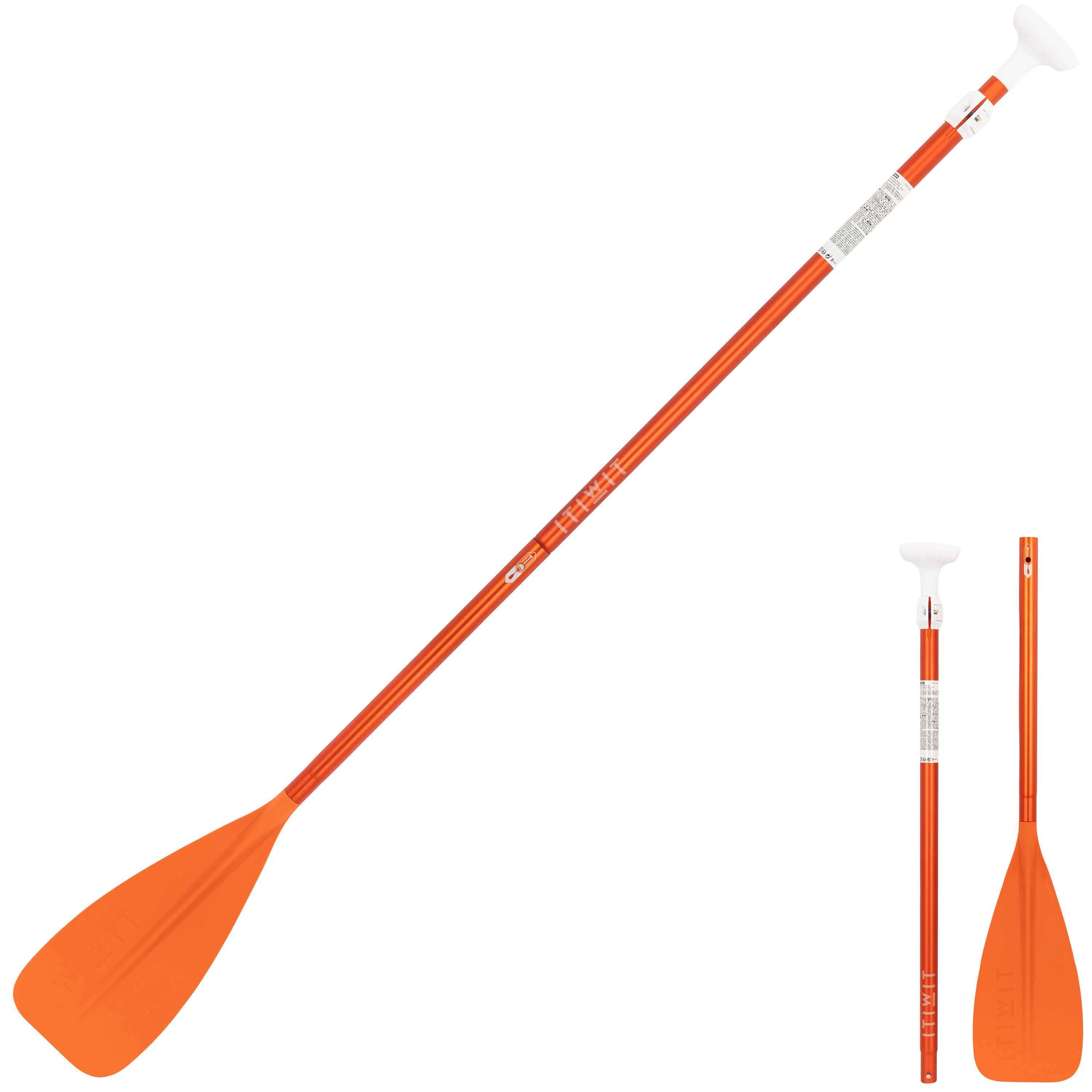 Remo paddle surf desmontable ajustable 170-220 cm Itiwit 100 naranja