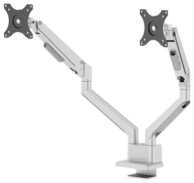 Neomounts Monitor-Tischhalterung DS70-250SL2 2 Display(s) 43,2 cm (17") - 81,3 cm (32") Silber Neigbar, Schwenkbar, Roti