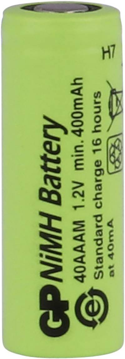 GP GPIND40AAAMB Spezial-Akku 2/3 AAA Flat-Top NiMH 1.2 V 400 mAh 1 St.